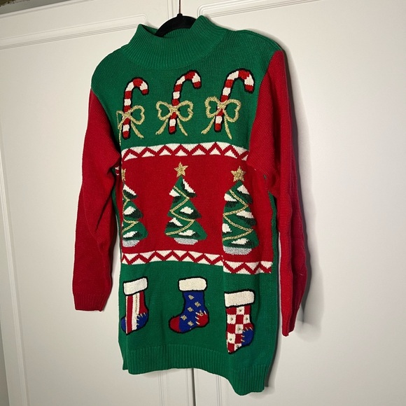 Vintage 1980s Knit Christmas Sweater - Picture 3 of 9